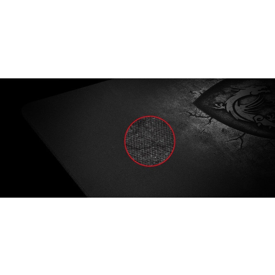 MSI AGILITYGD20 Gaming Mousepad MicroTextured 0.20"x8.66"x12.60" Black AntiSlip