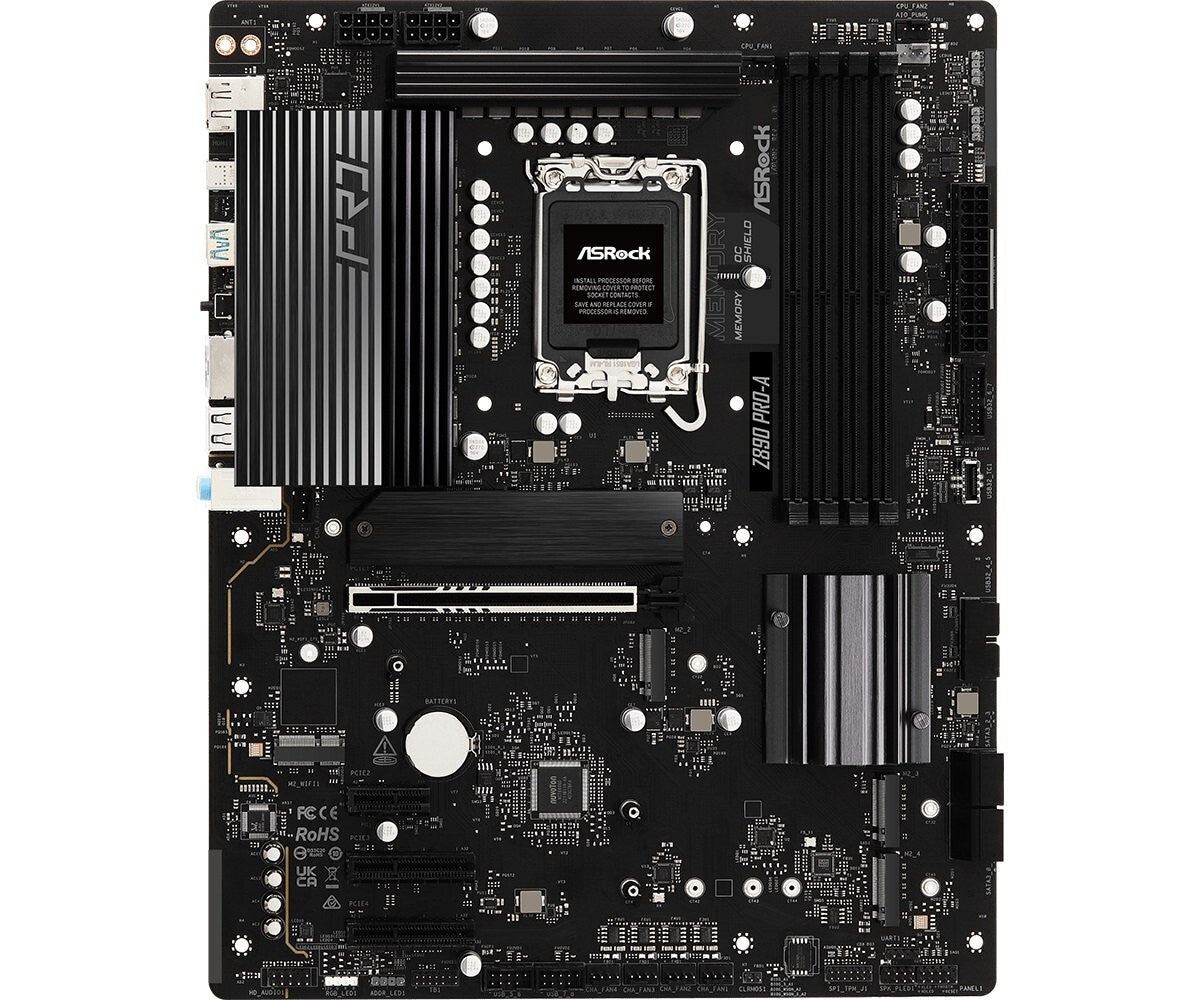 ASRock Z890 PRO-A LGA1851RL-ILM/ Intel Z890/ DDR5/ SATA3/ USB 3.2/ M.2/ ATX MB