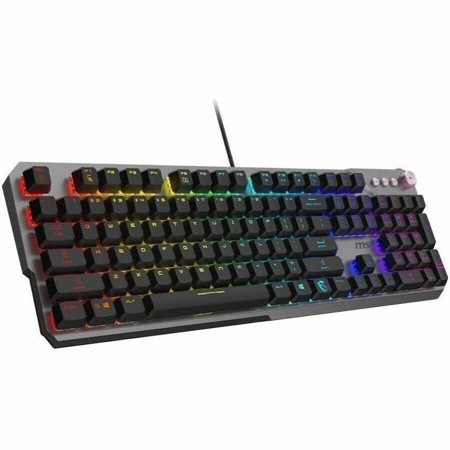 MSI STRIKE600 STRIKE 600 SILENT Gaming 104-Key Keyboard USB RGB LED Mech Black
