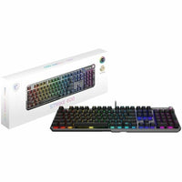 MSI STRIKE600 STRIKE 600 SILENT Gaming 104-Key Keyboard USB RGB LED Mech Black