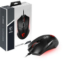 MSI ClutchGM08 Clutch GM08 Gaming Mouse Optical 4200dpi USB 6 Buttons Black