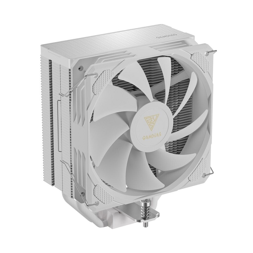 GAMDIAS GD-BOREAS E2-410 WH CPU Air Cooler 4 Copper Heat Pipes, Thick Base Plate