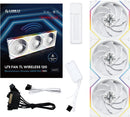 Lian Li 12RTL1W3W UNI Fan TL 120 Wireless - Triple Pack (Reverse Blade) - 2.4GHz