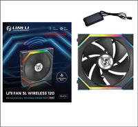 Lian Li 12RSL1W1B UNI Fan SL-Wireless 120 -Single Pack (Reverse Blade) Low-Noise