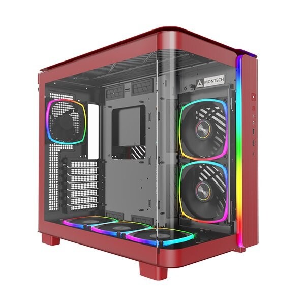 MONTECH KING 95 PRO (RD).US KING 95 PRO - Mid tower - ATX - windowed side panel
