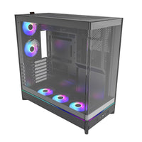 MONTECH HS02PB HS02 PRO, ATX Mid-Tower PC Case, Gaming PC, High-Airflow, 5x ARGB