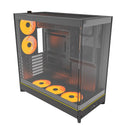 MONTECH HS02PB HS02 PRO, ATX Mid-Tower PC Case, Gaming PC, High-Airflow, 5x ARGB