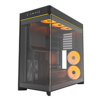 MONTECH HS02PB HS02 PRO, ATX Mid-Tower PC Case, Gaming PC, High-Airflow, 5x ARGB