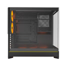 MONTECH HS02PB HS02 PRO, ATX Mid-Tower PC Case, Gaming PC, High-Airflow, 5x ARGB