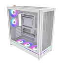MONTECH HS01PW HS01 PRO, ATX Mid-Tower PC Case, Gaming PC, High-Airflow - White