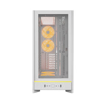 MONTECH HS01PW HS01 PRO, ATX Mid-Tower PC Case, Gaming PC, High-Airflow - White