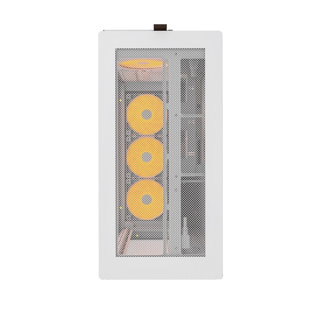 MONTECH HS01PW HS01 PRO, ATX Mid-Tower PC Case, Gaming PC, High-Airflow - White