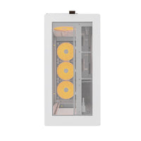 MONTECH HS01PW HS01 PRO, ATX Mid-Tower PC Case, Gaming PC, High-Airflow - White