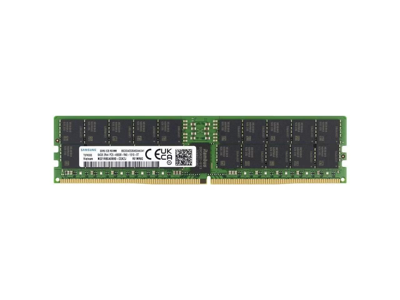 Samsung M321R8GA0BB0-CQK 64GB DDR5 SDRAM Memory Module Registered 288-pin - DIMM