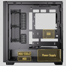 Antec FLUX SE, Sound-Dampening Side Panels, 5 x PWM Fans Included, Front Panel