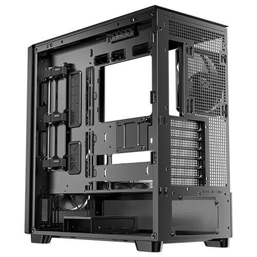 Antec FLUX SE, Sound-Dampening Side Panels, 5 x PWM Fans Included, Front Panel