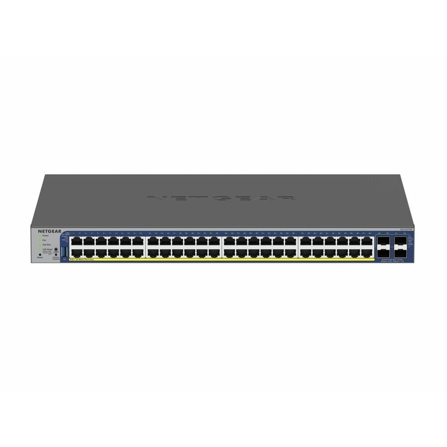Netgear GS752TXP-300NAS 48 Port 4 Dedicated 10G SFP+ Gigabit PoE+ Smart Switches
