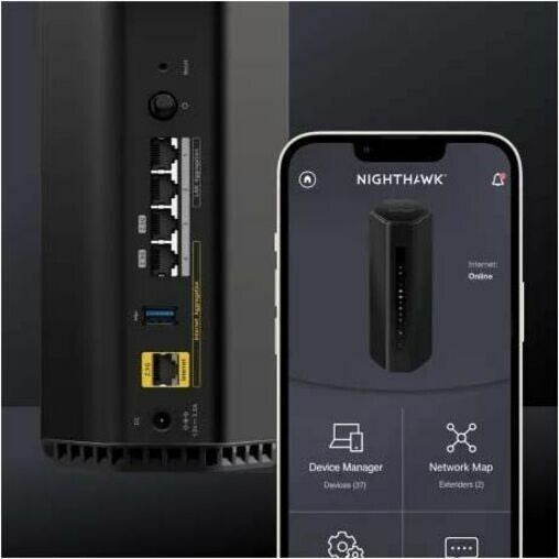 Netgear RS300-100NAS Nighthawk WiFi 7 4x RJ45 Broadband Ethernet Wireless Router