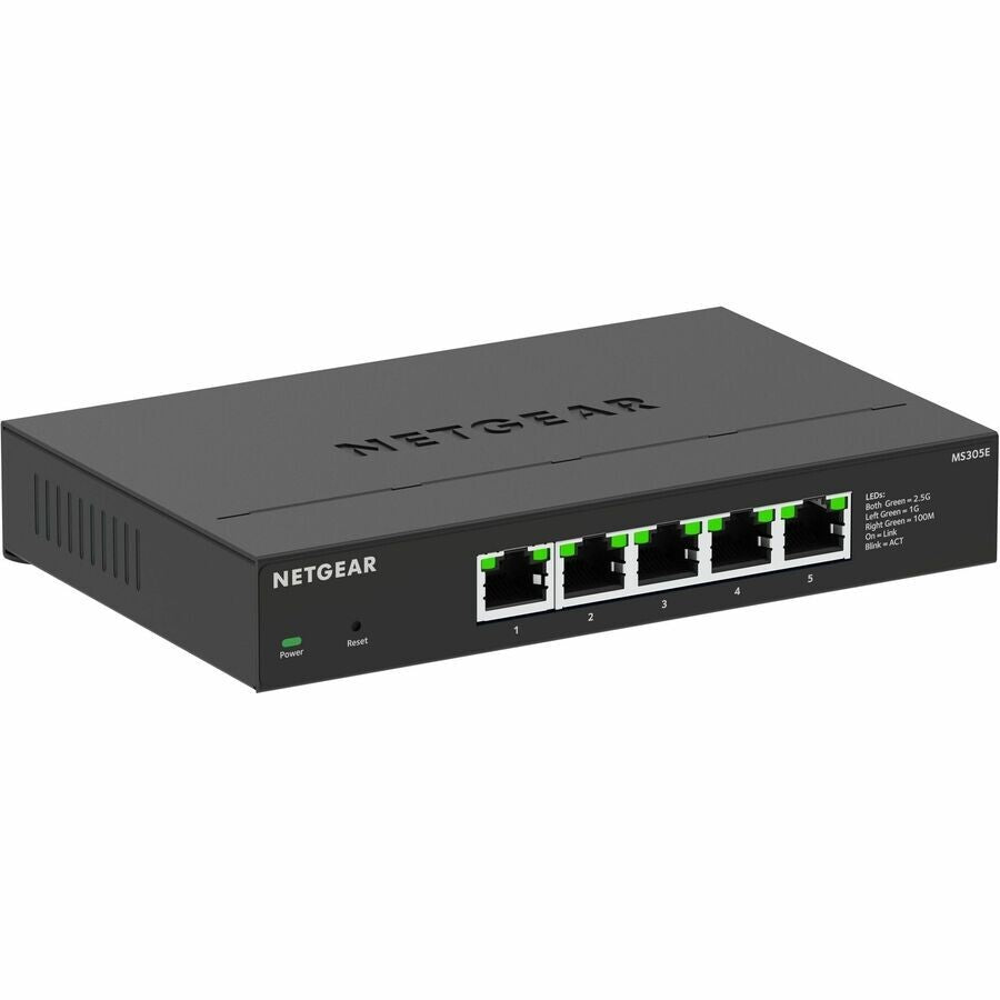 Netgear MS305E-100NAS 5 Port 2.5 Gigabit Smart Managed Ethernet Switch