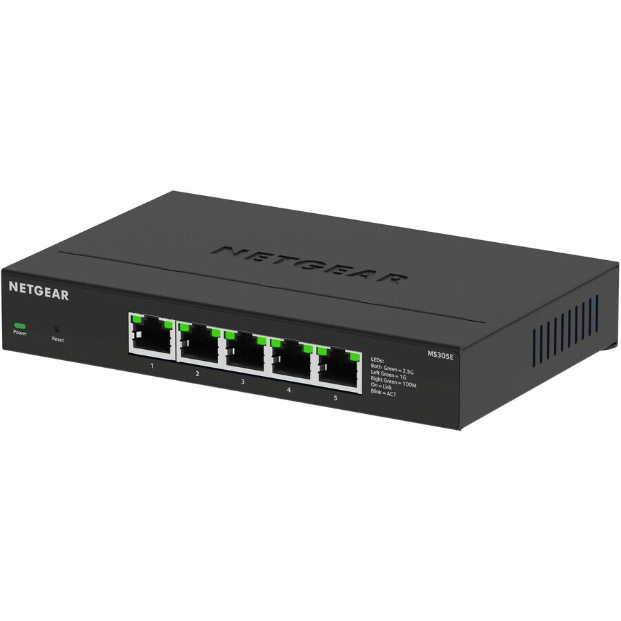 Netgear MS305E-100NAS 5 Port 2.5 Gigabit Smart Managed Ethernet Switch