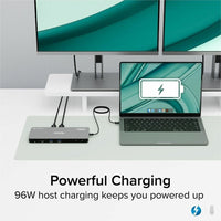 Plugable TBT-6950PD Thunderbolt 4 Docking Station Quad Monitor 100W Charging