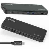 Plugable TBT4-UD5 Thunderbolt 4 Docking Station Dual Monitor 100W Charging