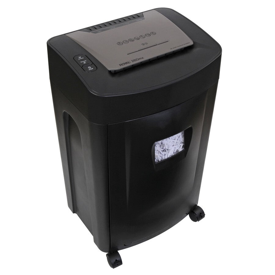 Royal 95000B 260MX Noncontinuous Shredder Cross Cut 20 Per Pass Paper/CC/CD