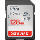 Sandisk SDSDUNB-128G-AN6IN Ultra Class 10 128GB SDXC Memory Card 140Mbps