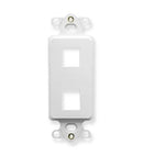 ICC ICC-IC107DI2WH INSERT- DECOREX- 2-PORT- WHITE