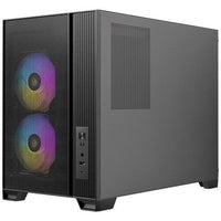 ANTEC FLUX M MicroATX PC Case 6x120mm Fans ARGB PWM USB-C 360mm Glass Temp Black