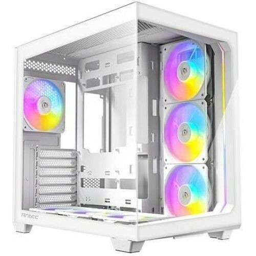ANTEC C5 ARGB White Mid-Tower Desktop PC Case ATX Dual Chamber 7x Fan USB-C