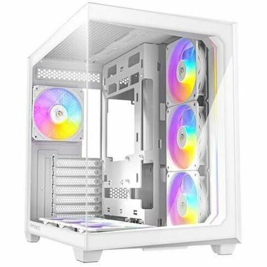 ANTEC C5 ARGB White Mid-Tower Desktop PC Case ATX Dual Chamber 7x Fan USB-C