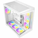 ANTEC C5 ARGB White Mid-Tower Desktop PC Case ATX Dual Chamber 7x Fan USB-C