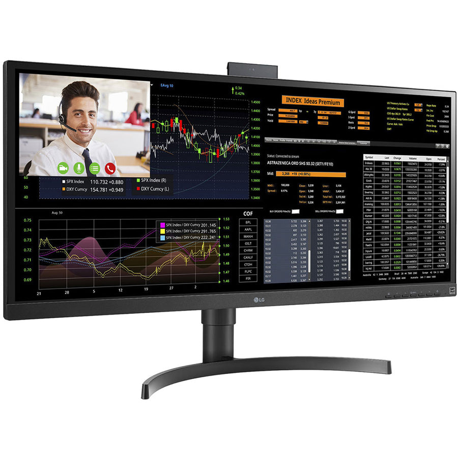 LG 34CN650N-6A - all-in-one - Celeron J4105 1.5 GHz - 4 GB - SSD 16 GB - LED 34"