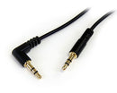 StarTech MU1MMSRA 12" Slim 3.5mm to Right Angle Stereo Audio Cable for Android