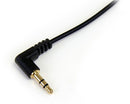 StarTech MU1MMSRA 12" Slim 3.5mm to Right Angle Stereo Audio Cable for Android