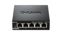 D-Link Switch DGS-105 5-Port Gigabit QoS Switch Metal Chassis Jumbo Frames