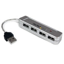 StarTech ST4200MINI Mini 4 Port USB 2.0 Small Pocket-Size Portable External Hub