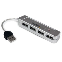 StarTech ST4200MINI Mini 4 Port USB 2.0 Small Pocket-Size Portable External Hub
