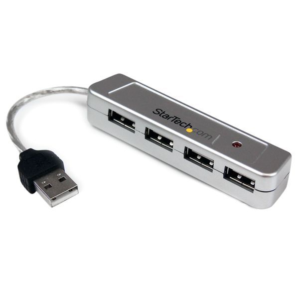 StarTech ST4200MINI Mini 4 Port USB 2.0 Small Pocket-Size Portable External Hub