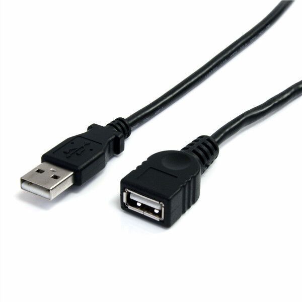 StarTech USBEXTAA6BK 6 ft Black USB 2.0 Extension Cable A to A - M/F