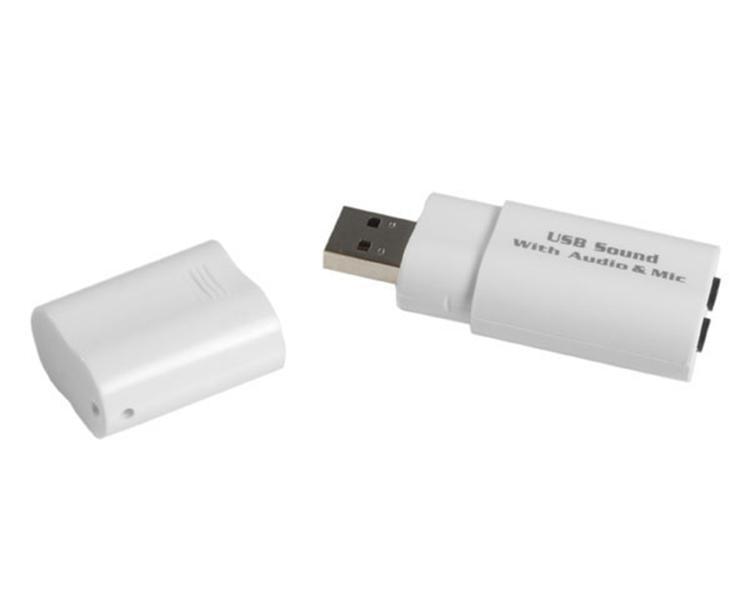 Startech ICUSBAUDIO USB to Stereo Audio Adapter Converter White Windows MAC