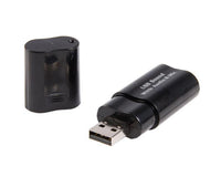 Startech ICUSBAUDIOB USB Stereo 3.5mm Audio Adapter External Sound Card Black
