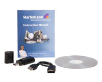 Startech ICUSBAUDIOB USB Stereo 3.5mm Audio Adapter External Sound Card Black