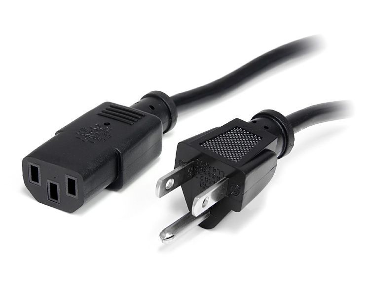 StarTech PXT101_10 10 ft (120") Standard Computer Power Cord - NEMA5-15P to C13