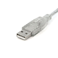 StarTech USBFAB15T 15 ft Transparent USB 2.0 Cable - A to B - Type A Male