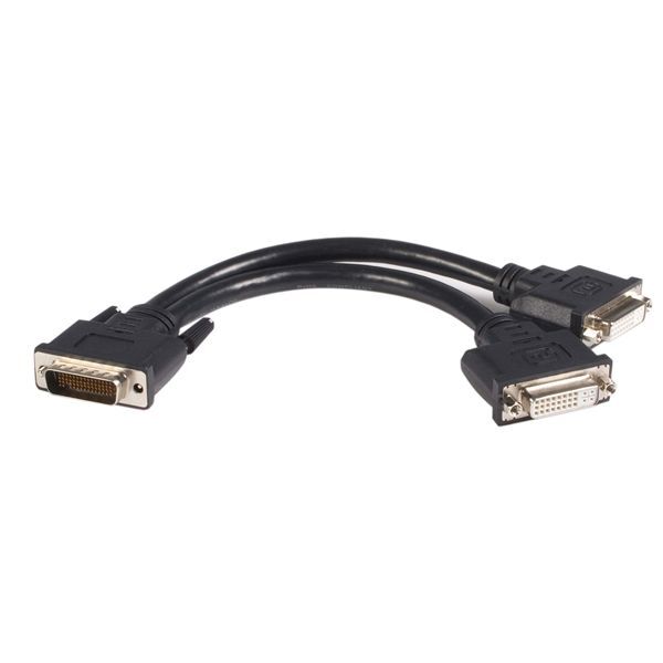 StarTech DMSDVIDVI1 8in LFH 59 Male to Dual Female DVI I DMS 59 Cable Female