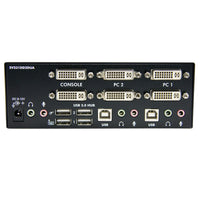 StarTech SV231DD2DUA 2 Port Dual DVI USB KVM Switch with Audio & USB 2.0 Hub