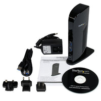 StarTech USB3SDOCKD Universal USB 3.0 Laptop Docking Station DVI Audio Ethernet