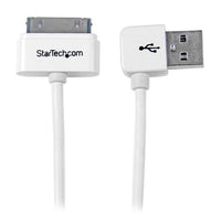 StarTech USB2ADC1MUL 1m (3 ft) Apple Dock Connector to Left Angle USB Cable for
